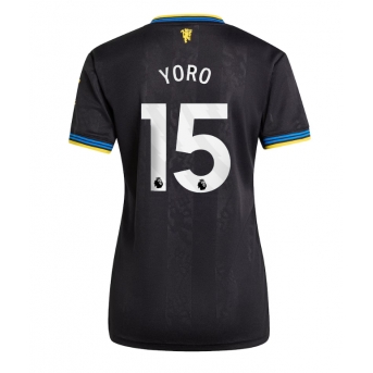 Manchester United Leny Yoro #15 Maglia Gara Terza Repliche 2025-26 Donna Maniche Corte